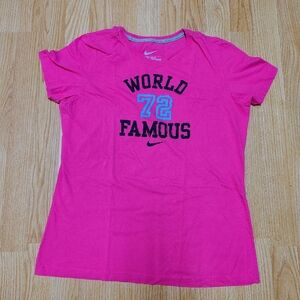 Nike Pink "World Famous 72" Short Sleeve Tee